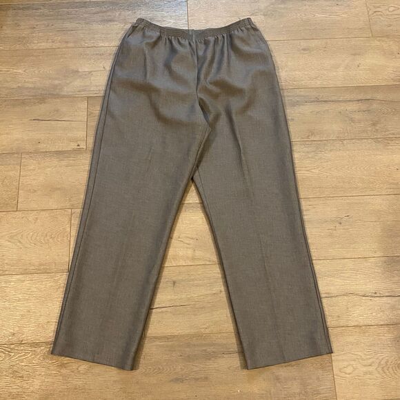 Alfred Dunner Pull On Pants ~ Sz 16 ~ Gray ~ High Rise ~ 30" Inseam - Picture 1 of 3